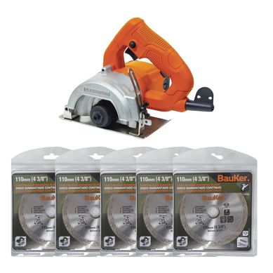 Serra Mrmore 4.12 220V 1.100W BD115B2 + 5 Discos Diamantado Liso