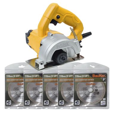 Serra Mrmore 1.400 Watts 13000rpm 127V com 3 Discos + 5 Discos Diamantado Liso