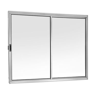 Janela de Correr Alumnio Brilhante 2 Folhas Direita 100x150x5cm Ecosul