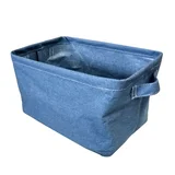 Cesta Tecido Light Denin Grande 27x19x16cm Azul