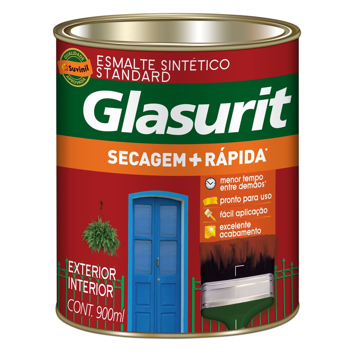 Glasurit Esmalte Fosco Branco 0,9L, marca Suvinil - Foto Principal