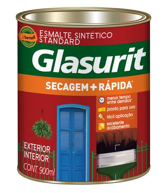 Glasurit Esmalte Fosco Preto 0,9L 
