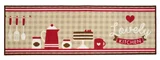 Tapete Cleankasa Gourmet Love 50x160cm Estampado Kapazi