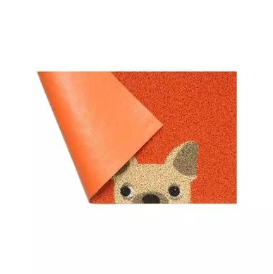 Capacho Vinil Super Print Bulldogs 40x60cm Laranja