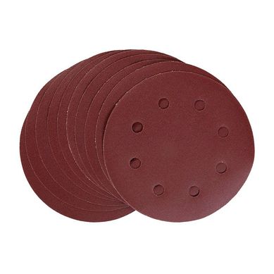 Disco de Lixa 180mm 909254 Gro 240 10 Peas 8 Furos Vermelho WBR