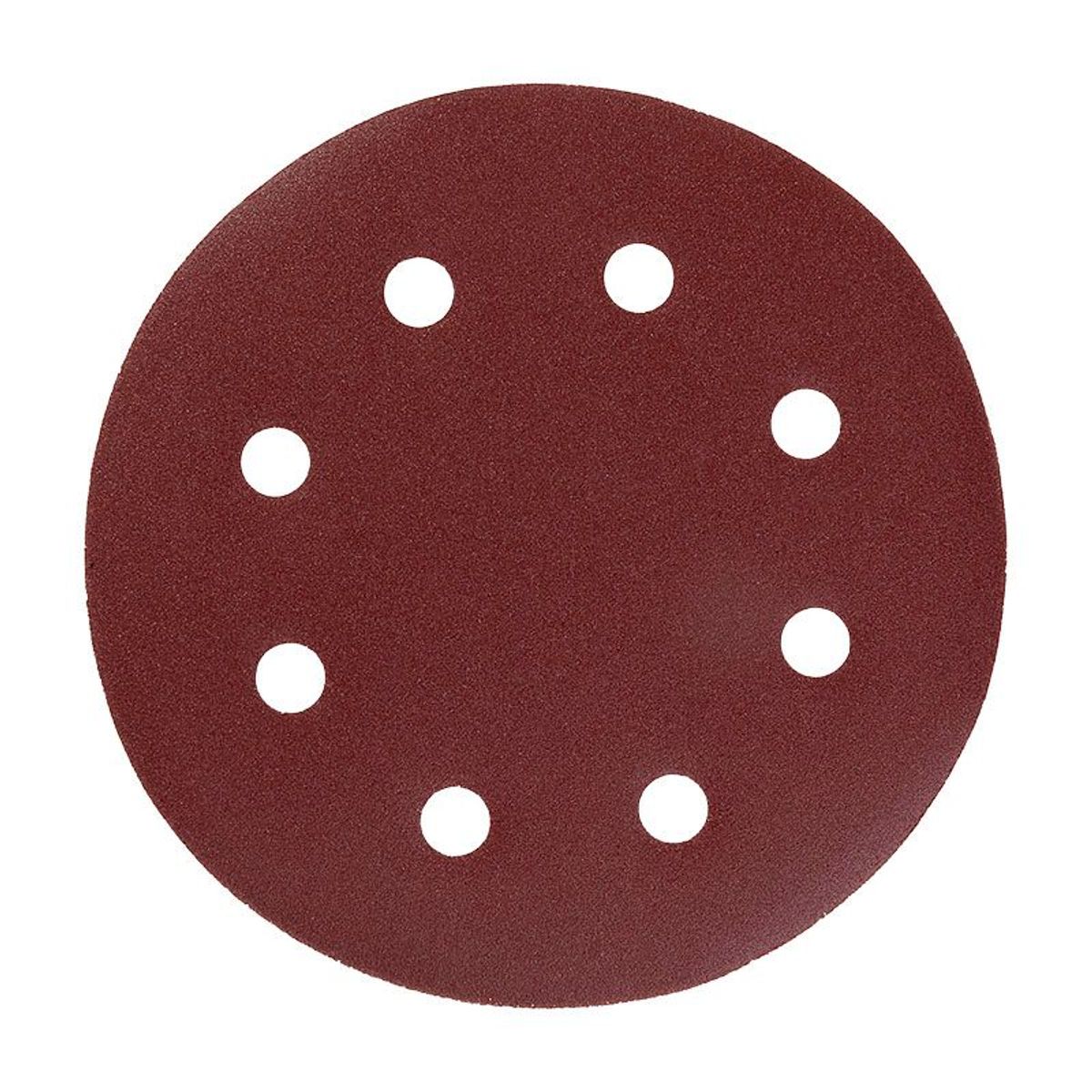 Disco de Lixa 180mm 909254 Grão 240 10 Peças 8 Furos Vermelho WBR, marca WBR - Foto 2