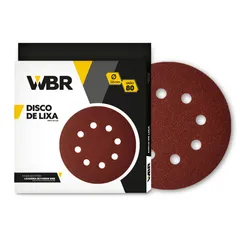 Disco de Lixa G120 8 Furos 225mm 10 Peças