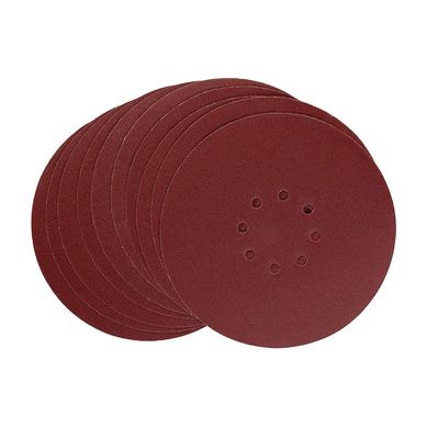Disco de Lixa 225mm 873624 Gro 150 10 Peas 8 Furos Vermelho WBR