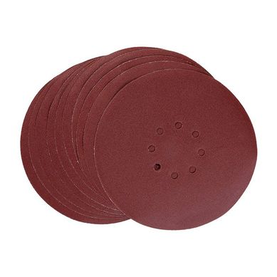 Disco de Lixa 225mm 873667 Gro 180 10 Peas 8 Furos Vermelho WBR