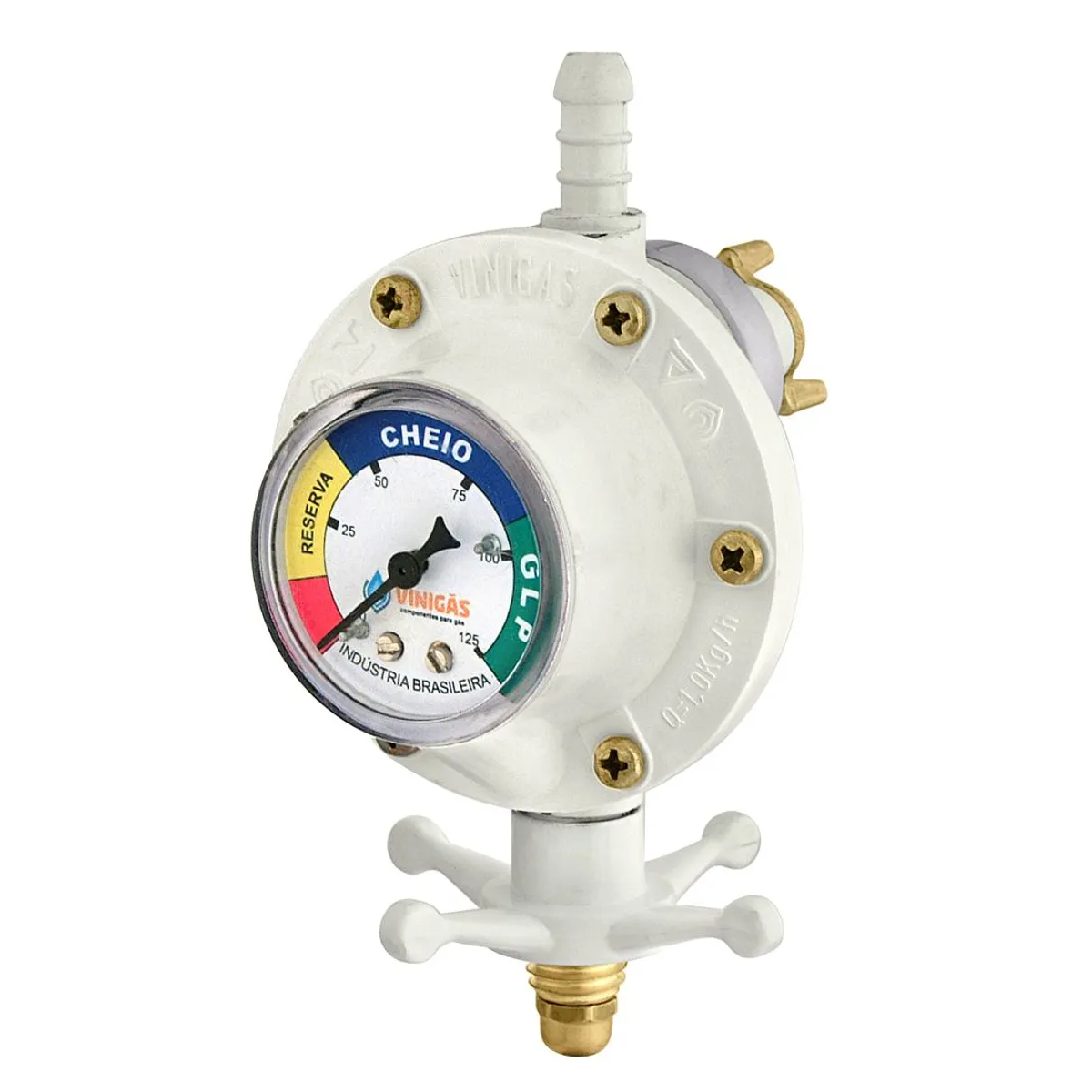 Regulador De Gás Com Registro Com Indicador De Pressão Manômetro, marca Forusi - Foto Principal