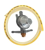 Regulador De Gás Com Registro Com Mangueira 1,25M 1Kg/H