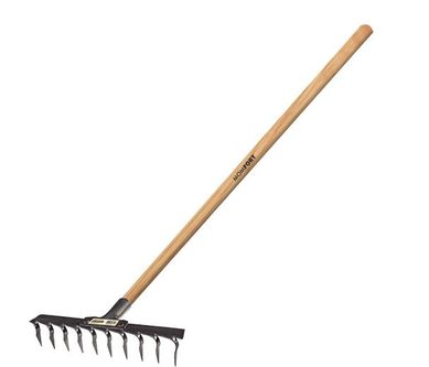 Ancinho 12 Dentes Standard com Cabo Leve Madeira