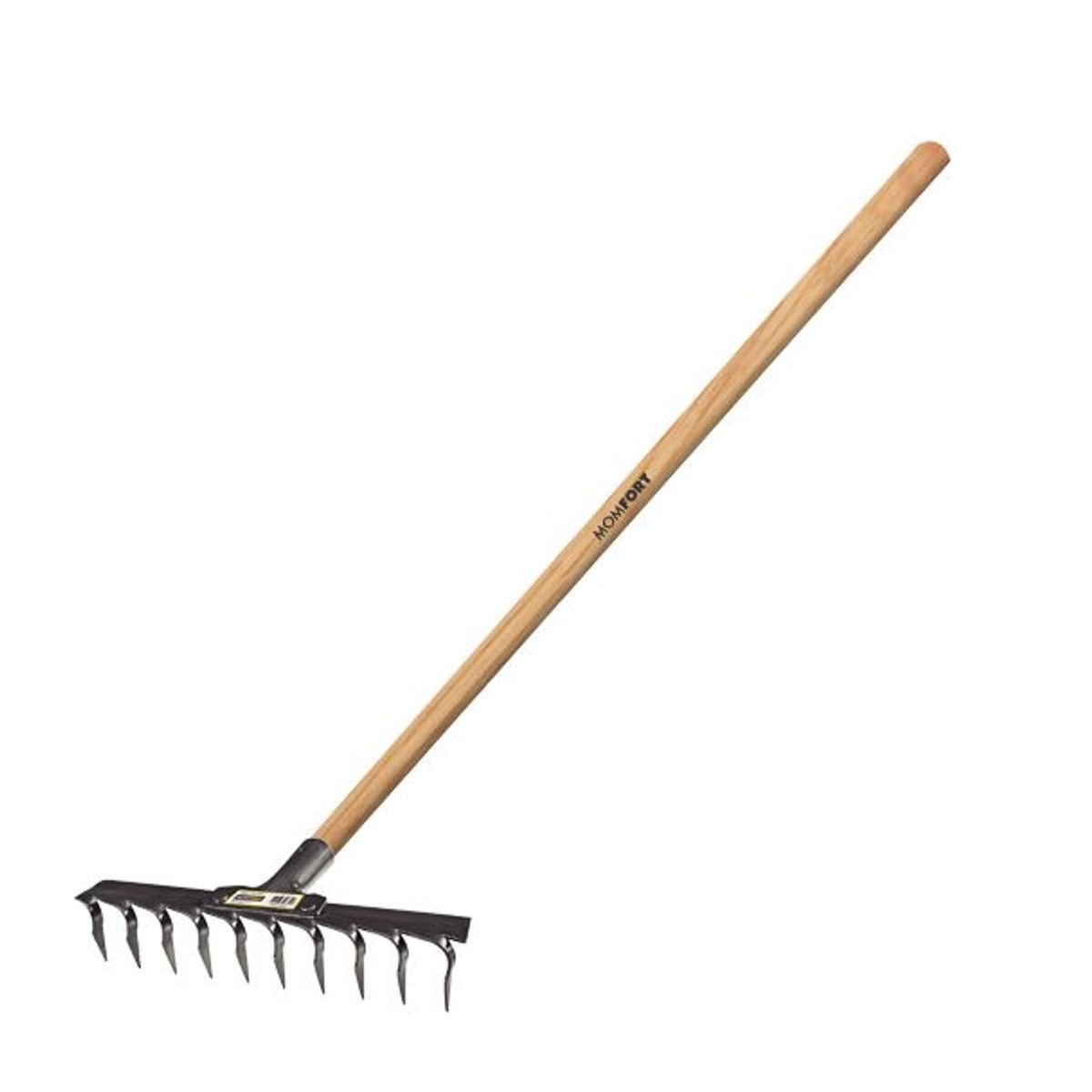 Ancinho 12 Dentes Standard com Cabo Leve Madeira, marca Momfort - Foto Principal