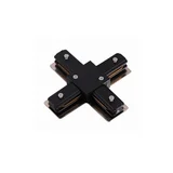 Conector Metal X para Trilho Eletrificado Bivolt 10,62x10,62cm Preto