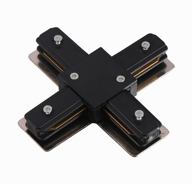 Conector Metal X para Trilho Eletrificado Bivolt 10,62x10,62cm Branco