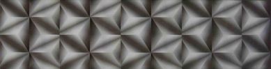 Listelo com Relevo Sublim 16x61cm Preto e Cinza