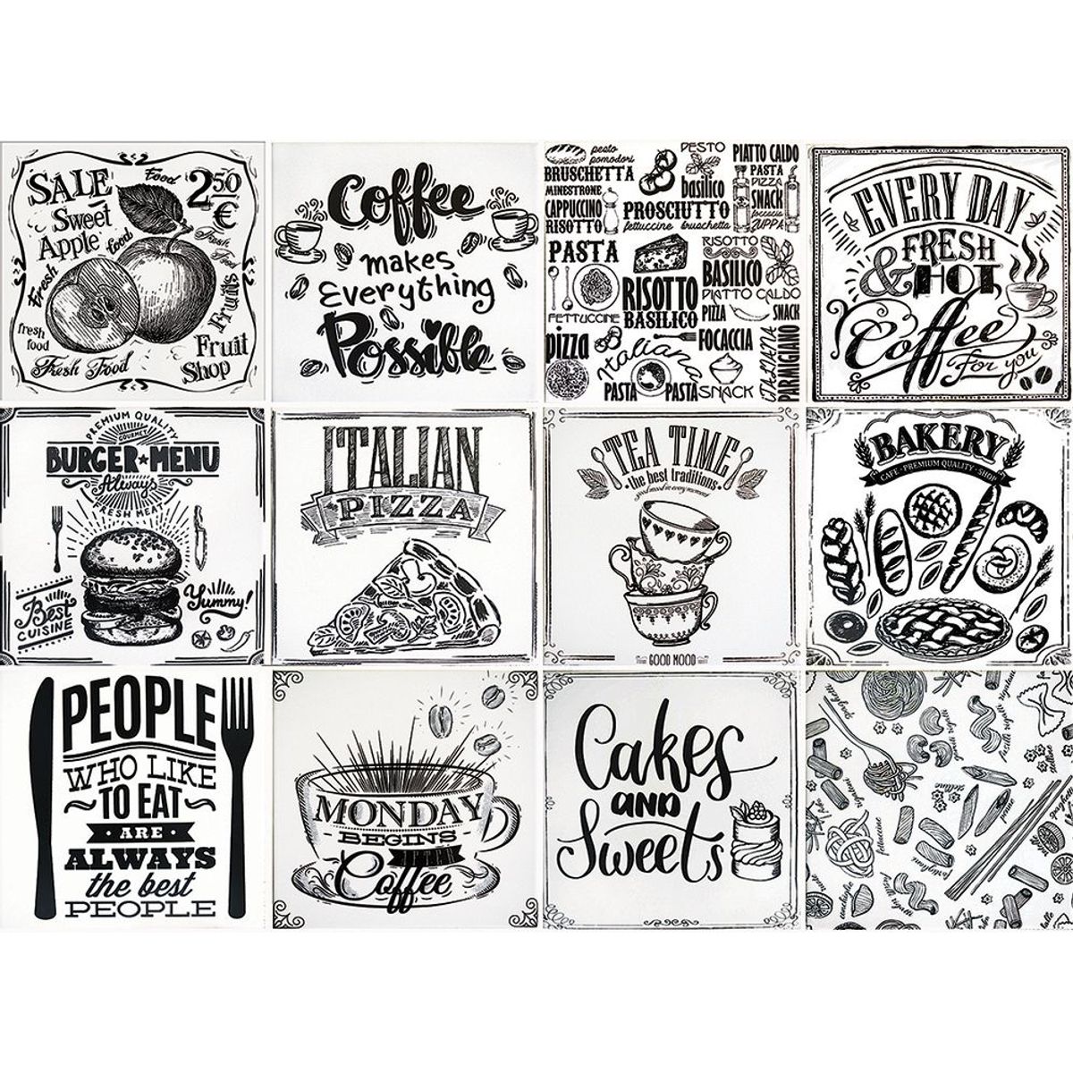 Revestimento Patchwork CHEFBR/00 20x20cm Sortido, marca Gabriella - Foto Principal