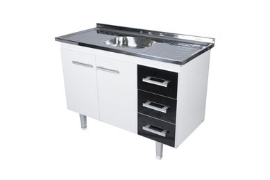 Gabinete New Milano 120cm Preto