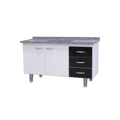 Gabinete New Milano 150cm Preto