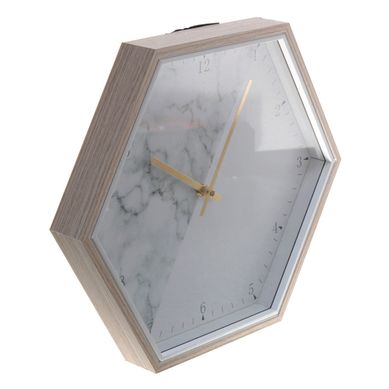 Relgio de Parede Vinola 37x32cm Bege e Branco