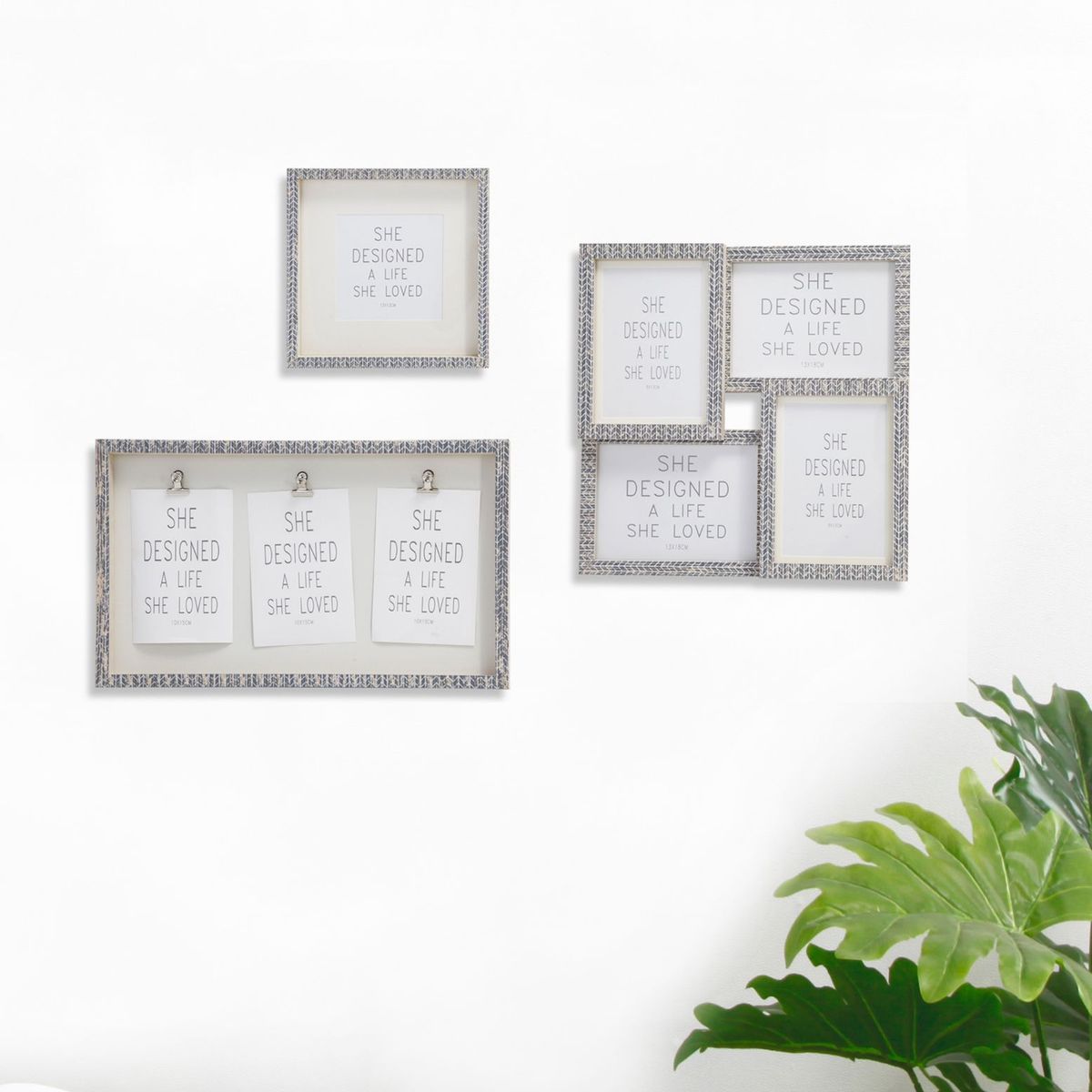 Kit 4 Porta Retratos 10x15cm Cinza Just Home Collection, marca Just Home Collection - Foto Principal