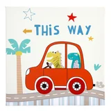 Quadro Canvas Infantil Carrinho This Way 30x30cm Colorido