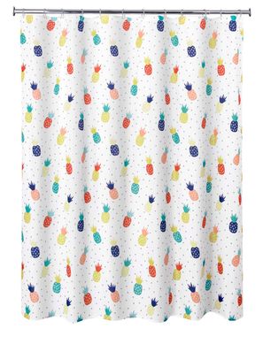 Cortina para Box Abacaxis 178x180cm Colorido