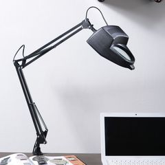 Luminária de Escritório com Lupa Preto Casa Bonita