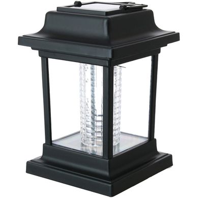 Lanterna Solar para Jardim 9,5x14cm Led Preto