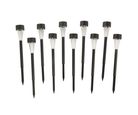 Kit com 10 Espetos Solares em Aço Inox Just Home Collection