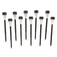 Kit com 10 Espetos Solares em Aço Inox Just Home Collection