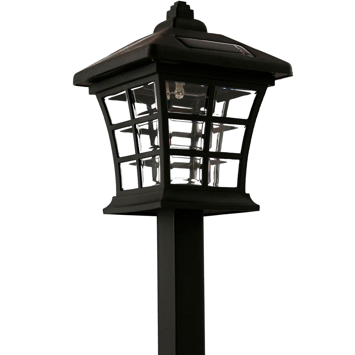 Estaca Solar Antiga para Jardim 35cm Led Preto, marca Just Home Collection - Foto 2