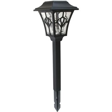 Estaca Solar para Jardim 41cm Led Preto