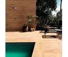 Porcelanato Acetinado Esmaltado Marrom Externo 20X120cm Portobello Retificado Caixa 1,19m² Parquet D'Olivier