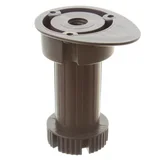 Kit 4 Pés para Cozinha Altura Variável 13-19mm 2 Encaixes Preto