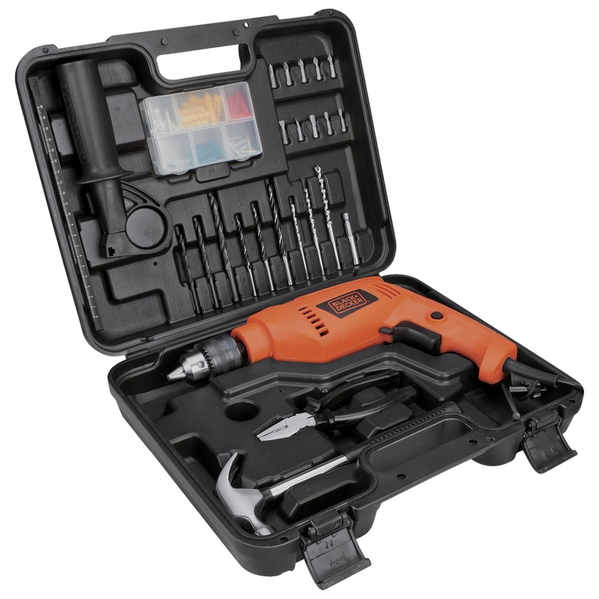 Kit Furadeira de Impacto Mandril 1 2' com 82 peças 127V Black+Decker, marca Black&decker - Foto 2