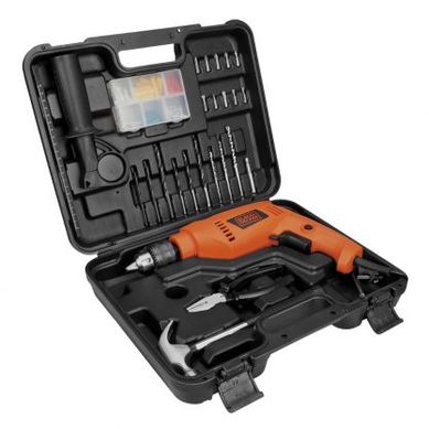 Kit Furadeira de Impacto 1/2' 13mm 550W 220V HD55K88 B2 com 82 Acessrios Black+Decker
