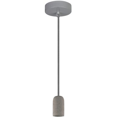 Soquete Decorativo 1 luz E27 Cinza