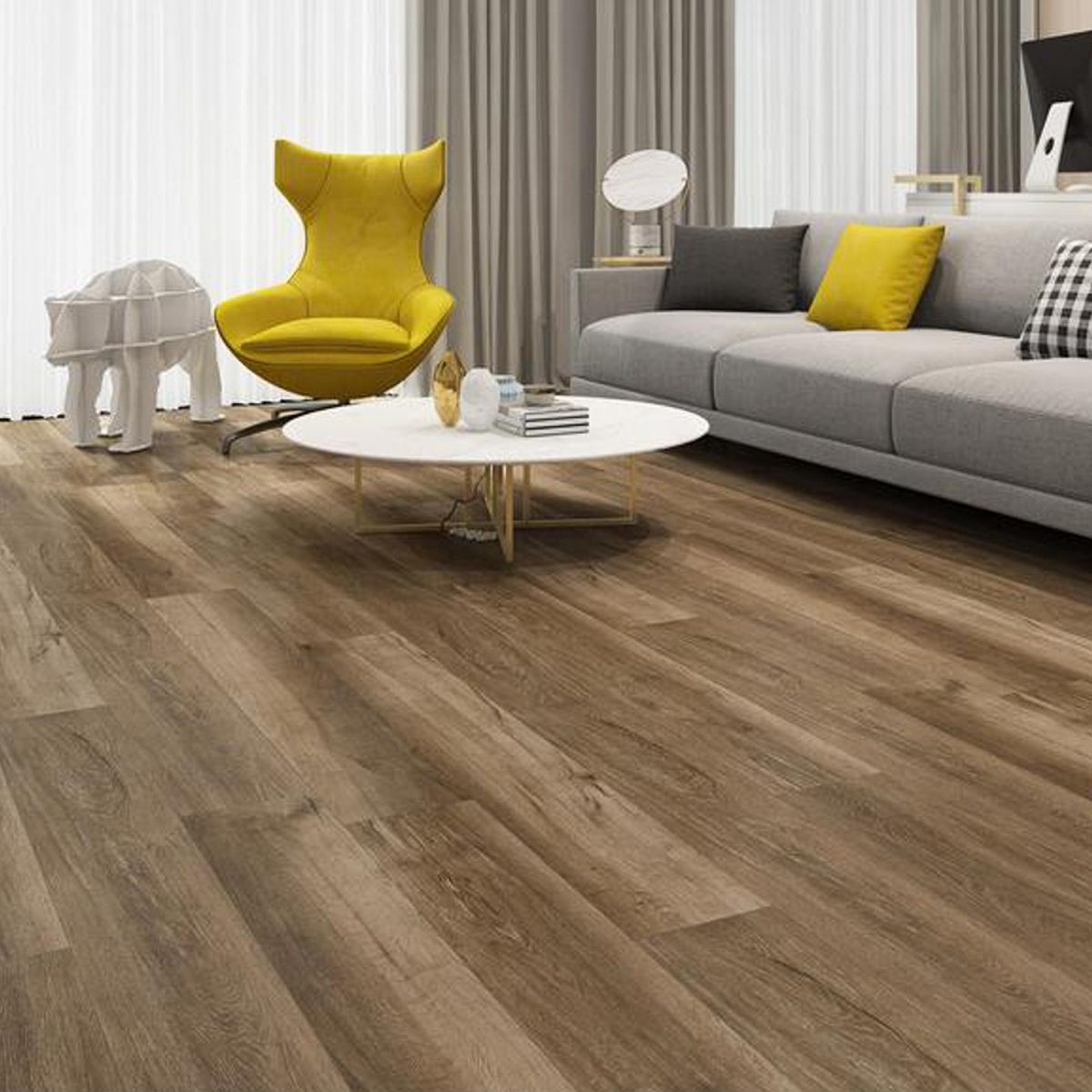 Piso Vinílico Spc Yellow Oak Click 2,2 M² Holztek, marca Holztek - Foto Principal