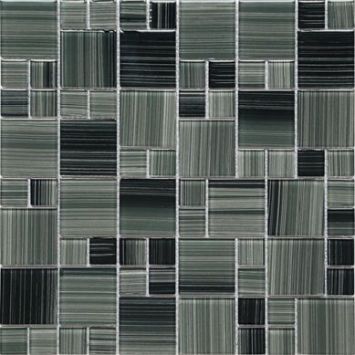 Pastilha de Vidro Line Dark/Grey DMS803 30x30 Holztek