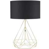 Abajur de Mesa 1 Lâmpada Cuneo Preto