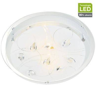Plafon Led Diamond 31cm Branco