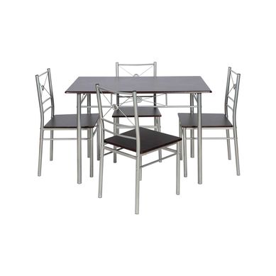 Conjunto de Mesa de Jantar Brasilia Wengue