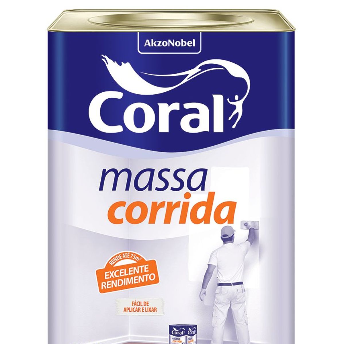 Massa Corrida 25Kg Branco, marca Coral - Foto Principal