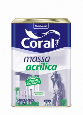 Massa Acrilica Branco 25Kg Coral