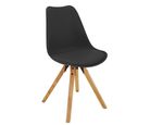Cadeira com Pé Palito Eames Leda Cooper Chair Preto Just Home Collection