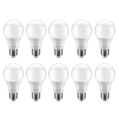 Kit com 4 Lmpadas LED Bulbo 12W A60 Bivolt Branco