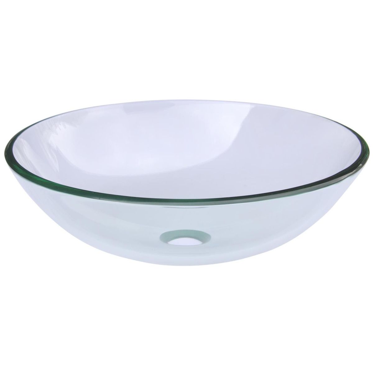 Cuba de Vidro Oval 42x42cm Transparente, marca Holztek - Foto Principal