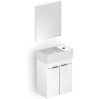 Kit Saveiro com 2 Portas 40x22cm Branco