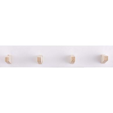 Cabideiro Parede 4 Ganchos Branco